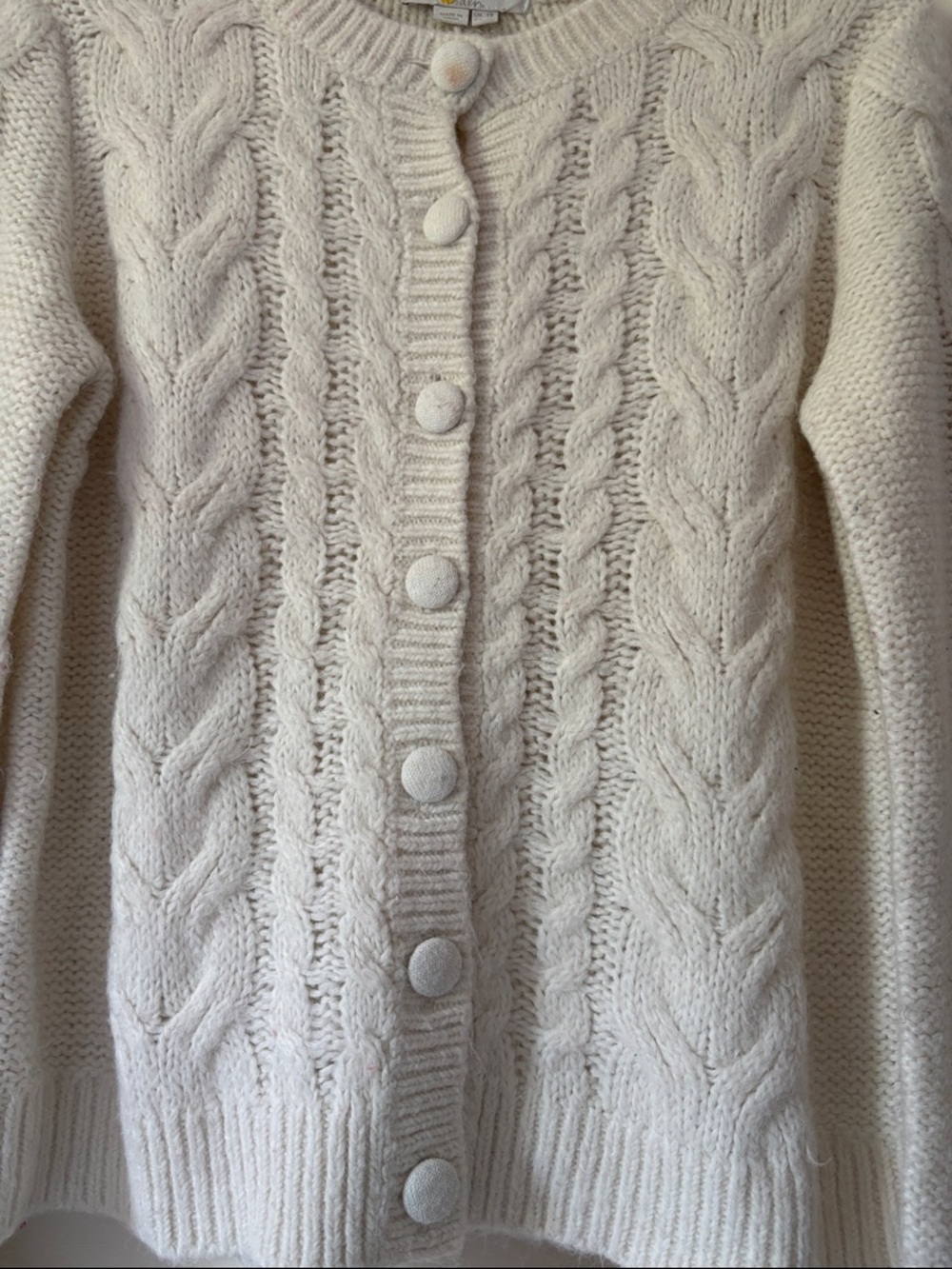BODEN CLAIRE CARDIGAN - IVORY - Picture 4 of 10